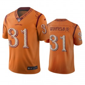 Camiseta Hombre NFL Tampa Bay Buccaneers Antoine Winfield Jr. 31 Orange City Edition Vapor Limited